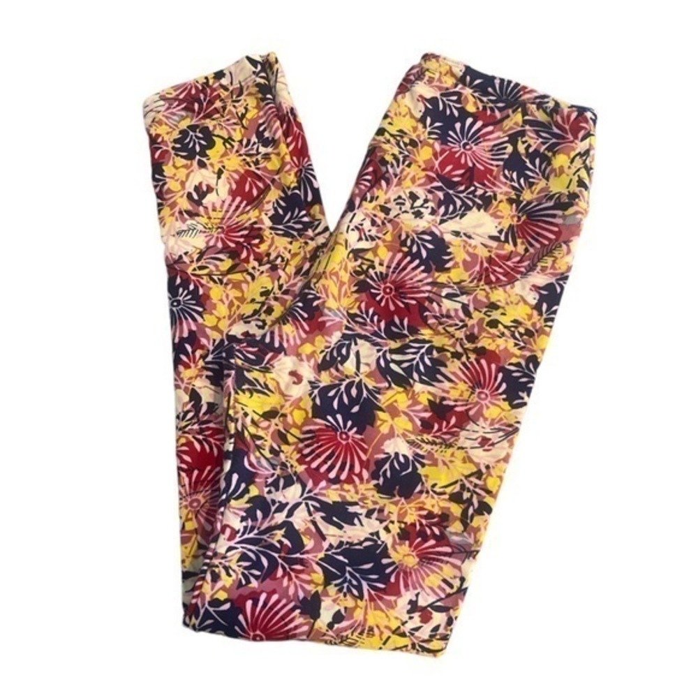 Lularoe Purple Pink Size OS Leggings EUC #2488